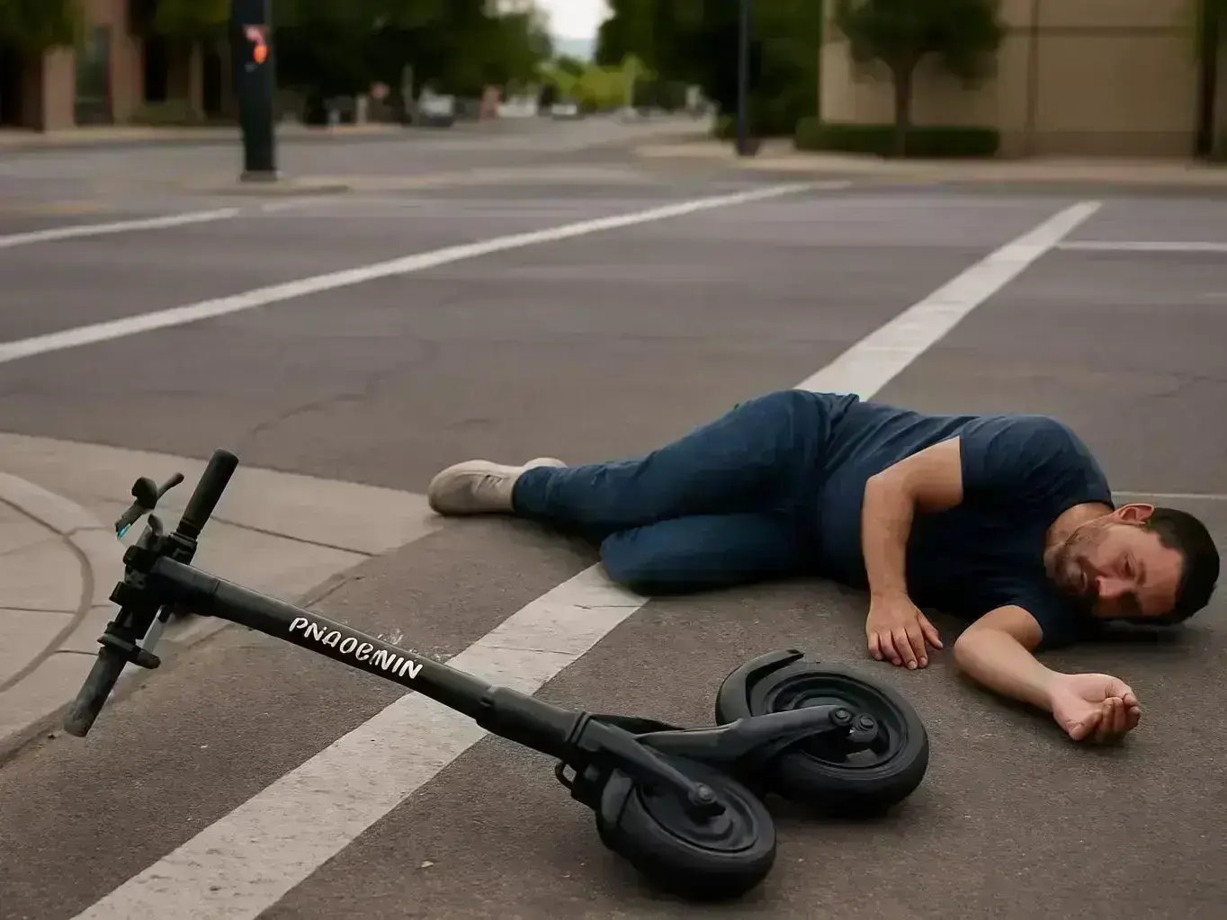Scottsdale pedestrian meeting with e-scooter accident lawyer after sidewalk collision near Kierland Commons