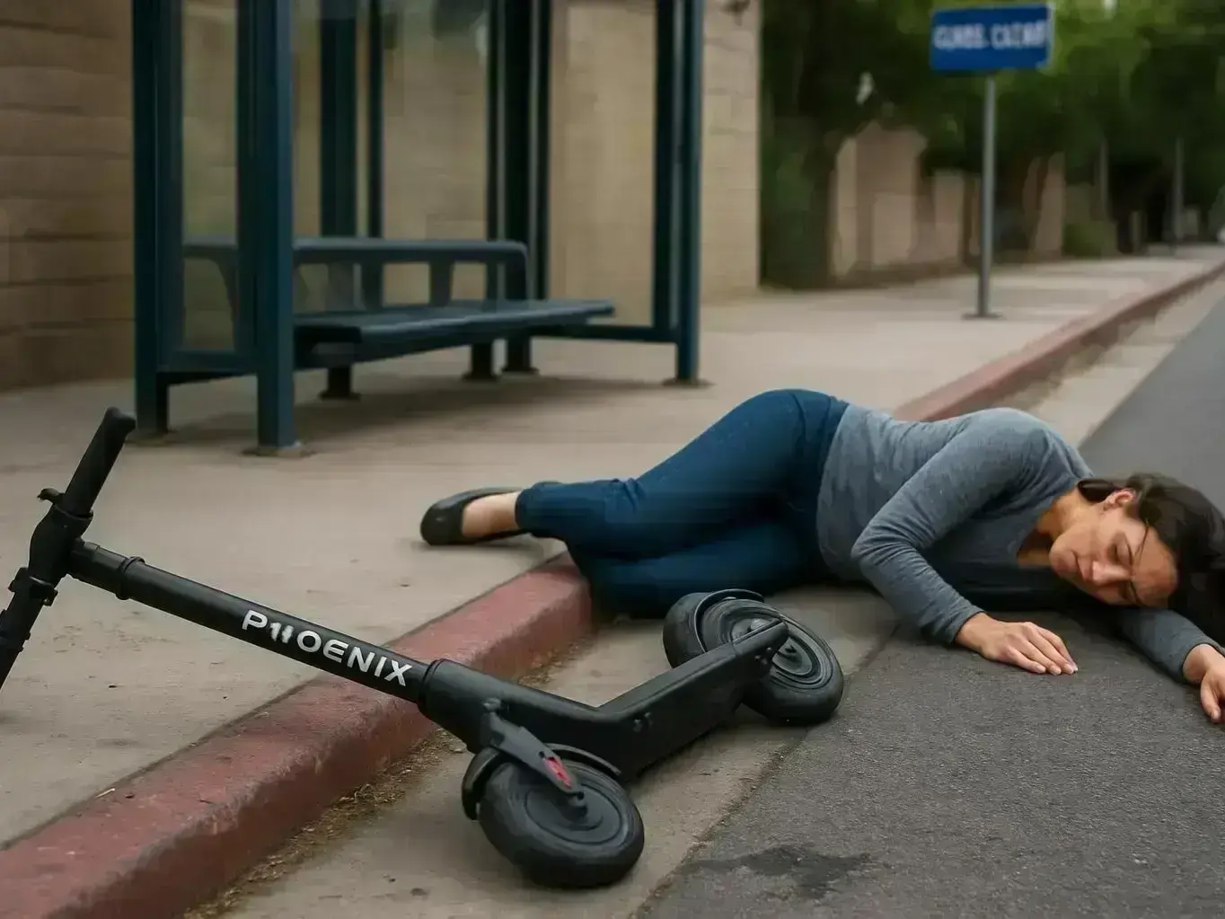 Injured scooter rider meeting with Phoenix personal injury attorney close to Camelback Road for settlement help