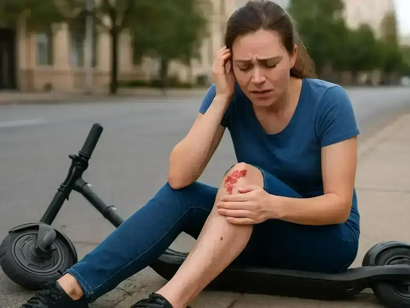 family consulting wrongful death and brain injury lawyer after serious scooter accident near Queen Creek Marketplace