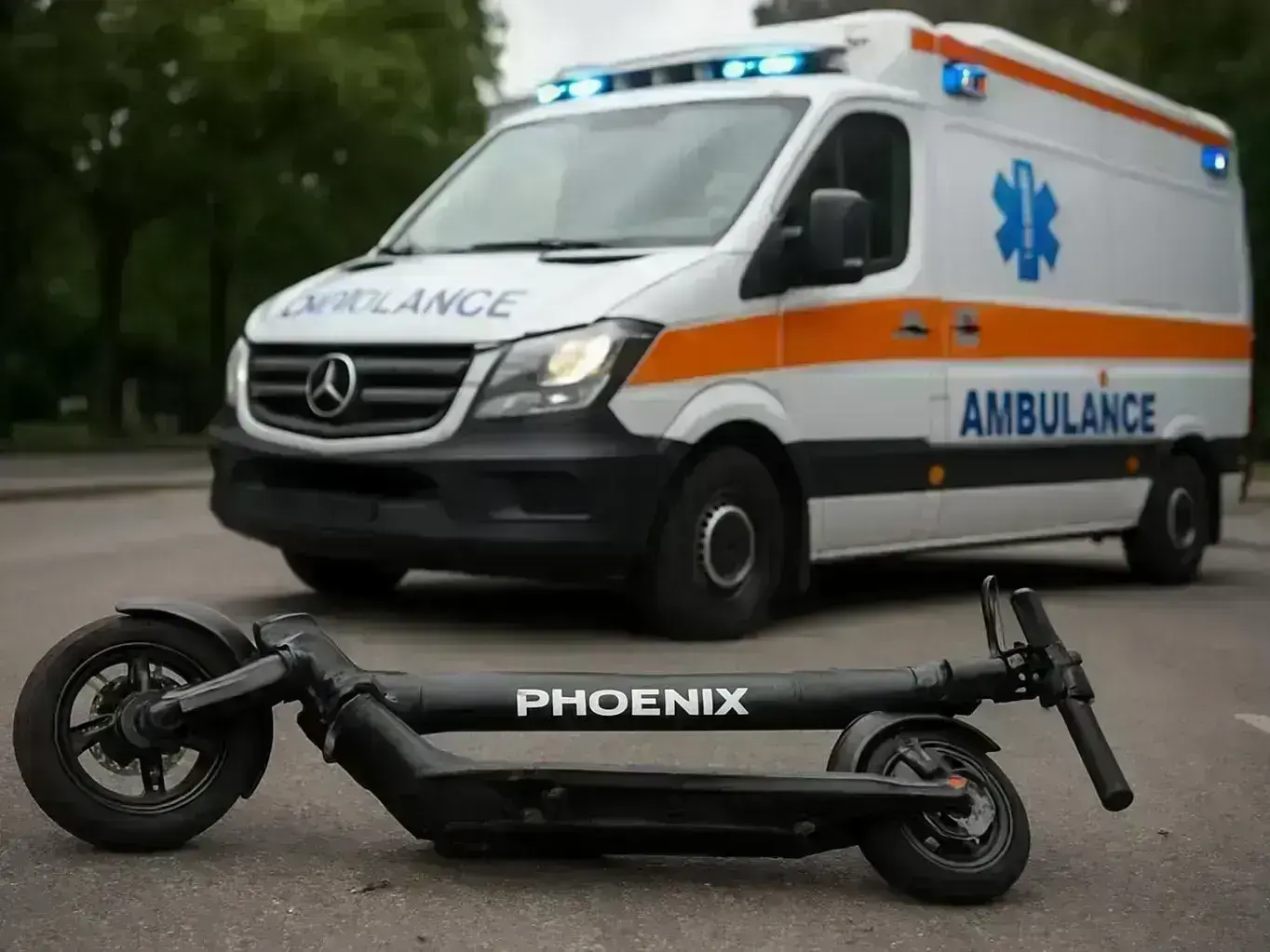Gilbert Arizona e-scooter accident lawyer consulting client after DUI crash