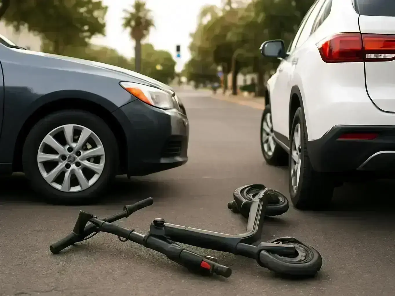 Mesa attorney reviewing lost wages documents for e-scooter accident client